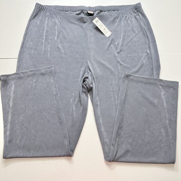 Chico's Pants - NEW CHICO'S TRAVELERS sz 4 (1X 20, 22) Classic No Tummy Pant NWT CARBON GRAY Z23